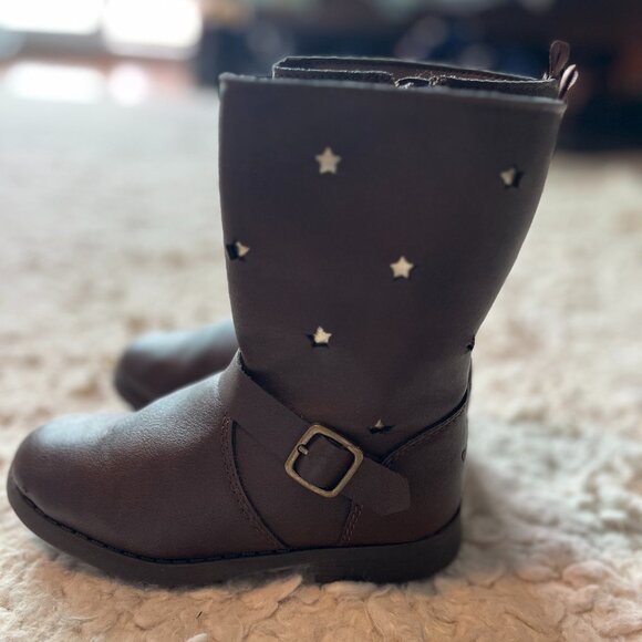 OshKosh B'gosh girls tamiko star boots brown - Picture 3 of 7